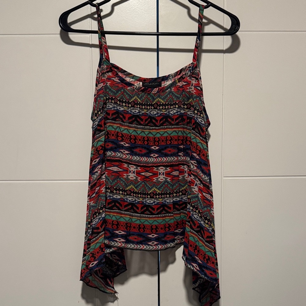 Seductions - Colorful Geometric Print Camisole - US M